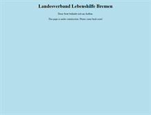 Tablet Screenshot of landesverband.lebenshilfe-bremen.de